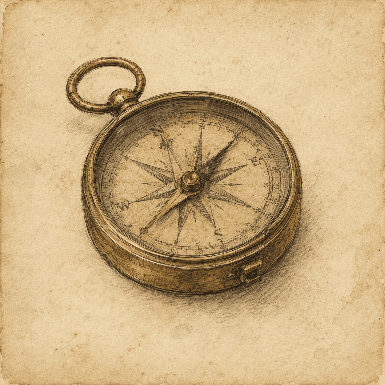 Brass Expedition Compass